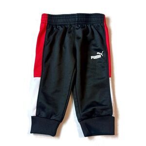 Puma Baby Boy Size 6-9  Months 100 Polyester Black Activewear Jogger Pants